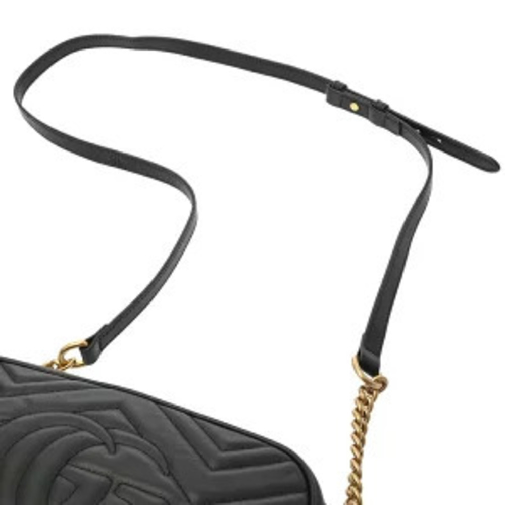 Gucci GG Marmont Camera Bag Black Quilted Leather Shoulder - Picture 4 of 9